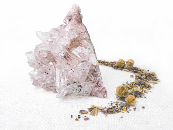 コロンビア、サンタンデール産ピンクレムリアンクォーツ標本 • 原石の