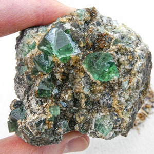 Green Fluorite with Quartz Specimen from the Druzy Dreams Pocket, Rogerley Mine, Weardale • Rare Natural Crystal Cluster