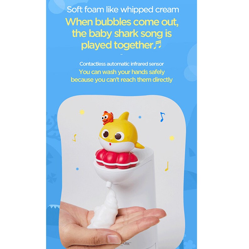 Pinkfong Baby Shark Music Automatic Soap Dispenser Handwash Etsy UK