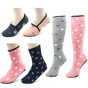 3 pairs SET) Korean Beoseon/Fashion Winter Fleece Socks/ Keeping warm
