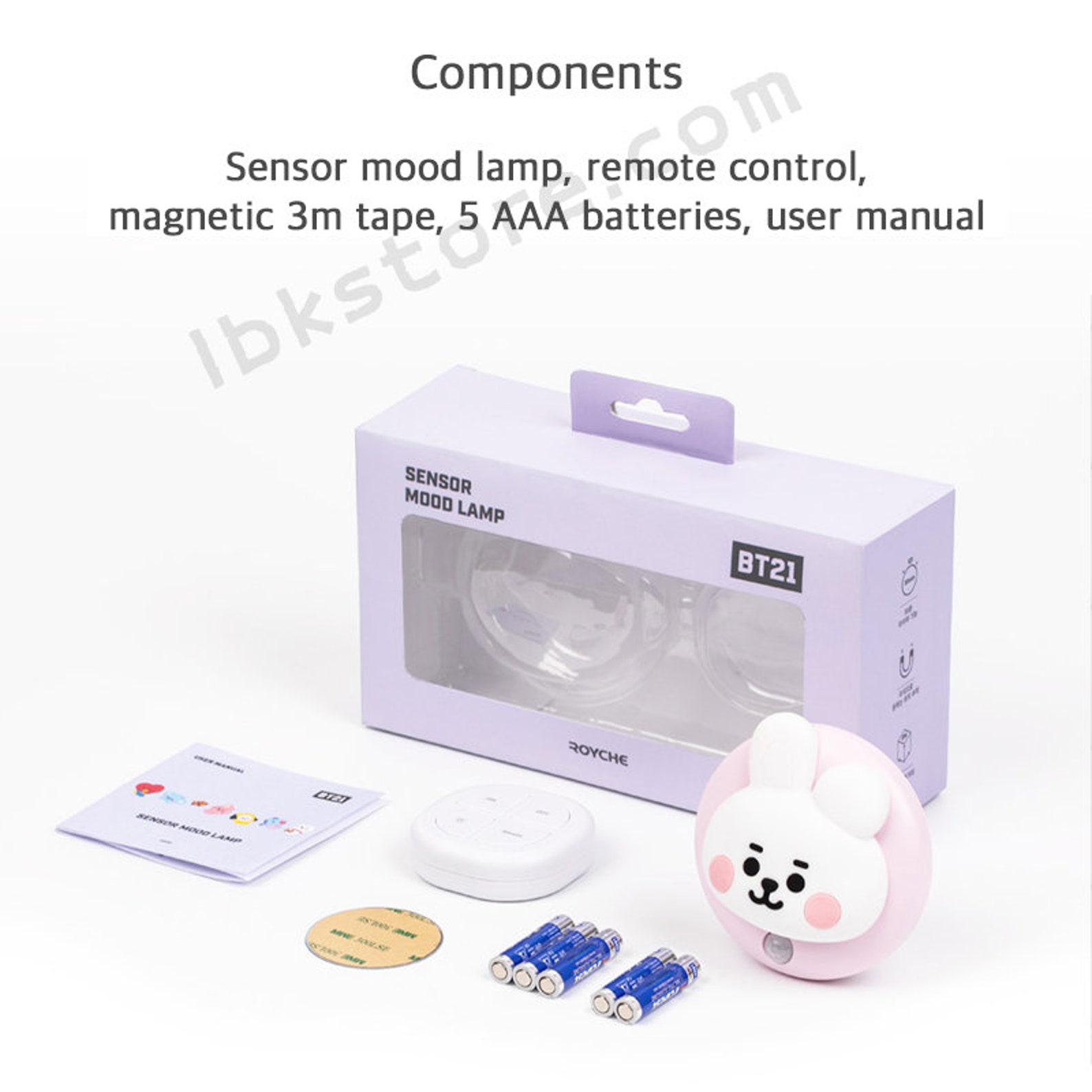 bt21 x royche mood light humidifier