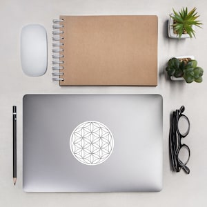 Sacred Geometry, Flower of Life Sticker, Adhesive Vinyl Bubble-free stickers