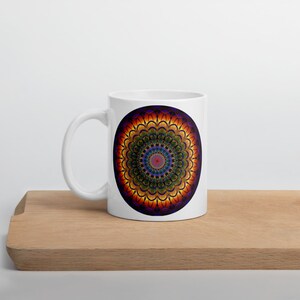 Beautiful Mandala Mug, 2 Sided Design Ceramic Mug, Coffee Mug