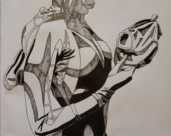 スパイダーグウェン アートプリント - オリジナルアートワーク