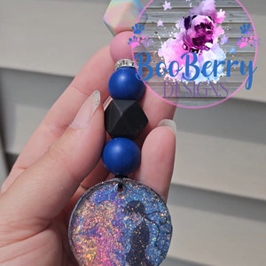 Wednesday & Enid Window Bubblegum Bead Keychain