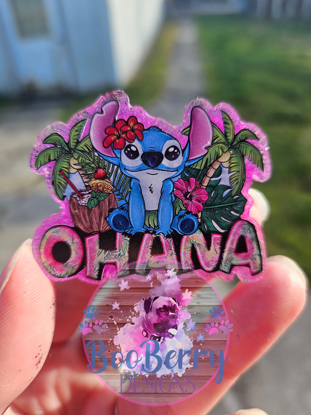 Stitch Ohana Badge Reel Paperclip Bookmark Keychain Phone Etsy