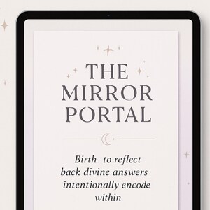 Le Mirror Portal™ | Guide personnalisé de l'intelligence artificielle au format PDF | Cartes astronomiques du thème astral Guides intuitifs | Outil d'alignement de la manifestation