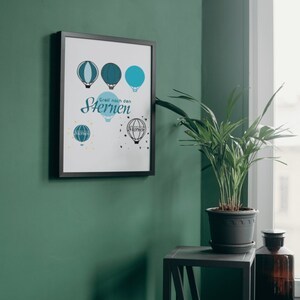 Reik naar de sterren, SVG + DXF, plotterbestand, heteluchtballon
