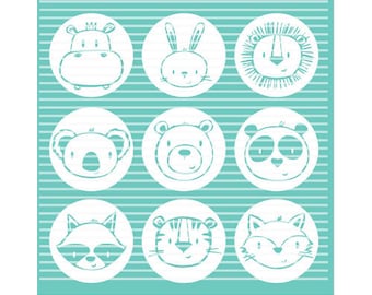 Plotter file animal buttons plotter file + freebie