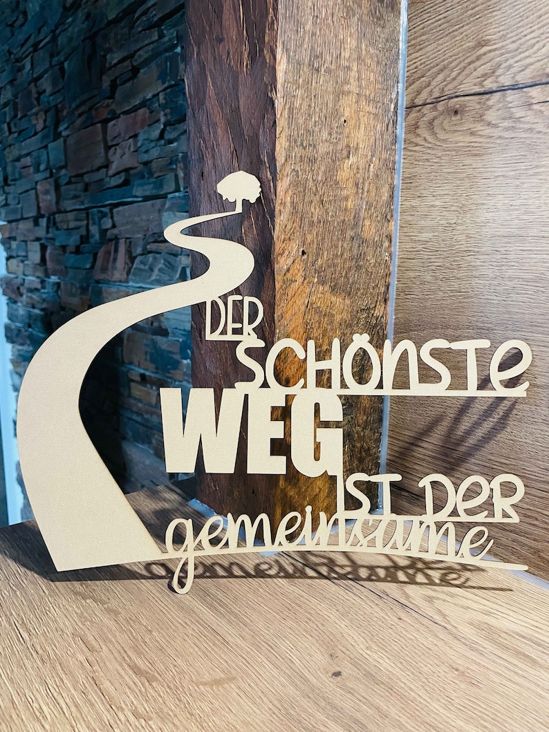 Plotterdatei "Der Schönste Weg ist der gemeinsame", SVG, DXF Etsy.de