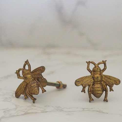 Bee Drawer Knobs/ Handmade Vintage Bronze Dresser Knobs Etsy UK