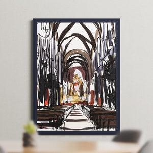 Dom St.Peter Cathedral, located in Worms, Germany, Digital download, wall art, digital art, Church, European Church, Europe, Germany