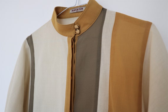 Linen shirt and skirt set