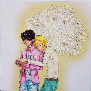 EijixAsh Banana Fish Carte postale carrée