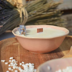 Vela de Lavanda de Provenza - Cera vegetal - Fragancia relajante - Hecha a mano - 100% hecha a mano en el Mediterráneo