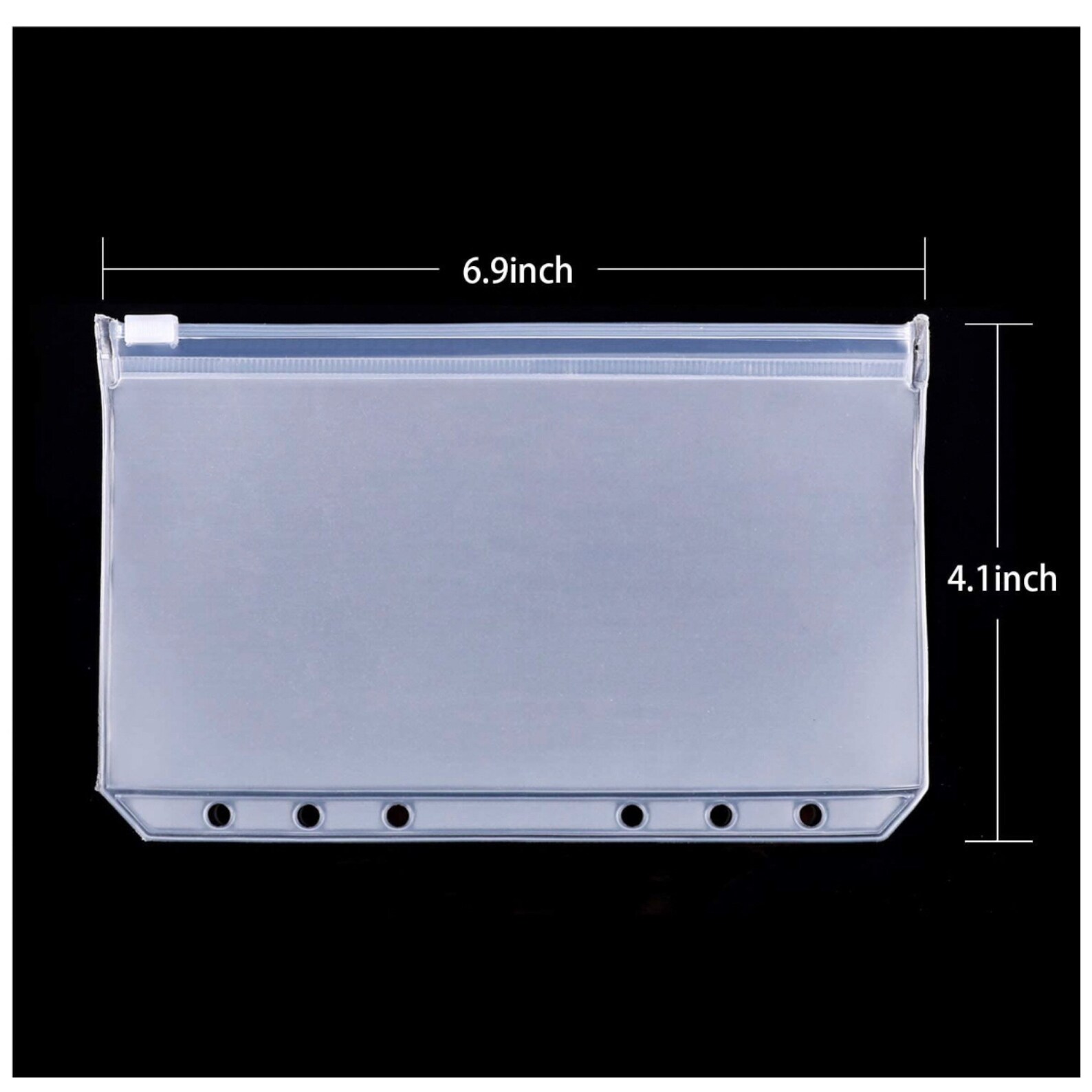 Clear Binder Personal Pocket Pouch Zipper for Cash Stuffing Etsy