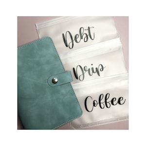 Starter Cash Envelope System Wallet Personal Planner 6 Ring Binder Envelopes, BinderWallet, Cash Envelopes, zip pouch, Rae Dunn, Dave Ramsey