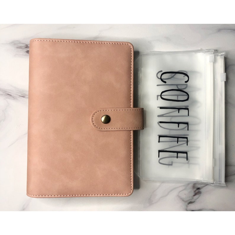 Starter Cash Envelope System Wallet Personal Planner 6 Ring Binder Envelopes, Budget binder, Cash Envelopes, Rae Dunn, Dave Ramsey customize 画像 1