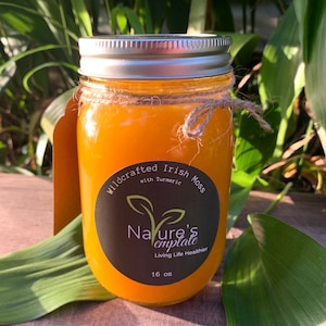 Wildcrafted Irish Sea Moss with Turmeric