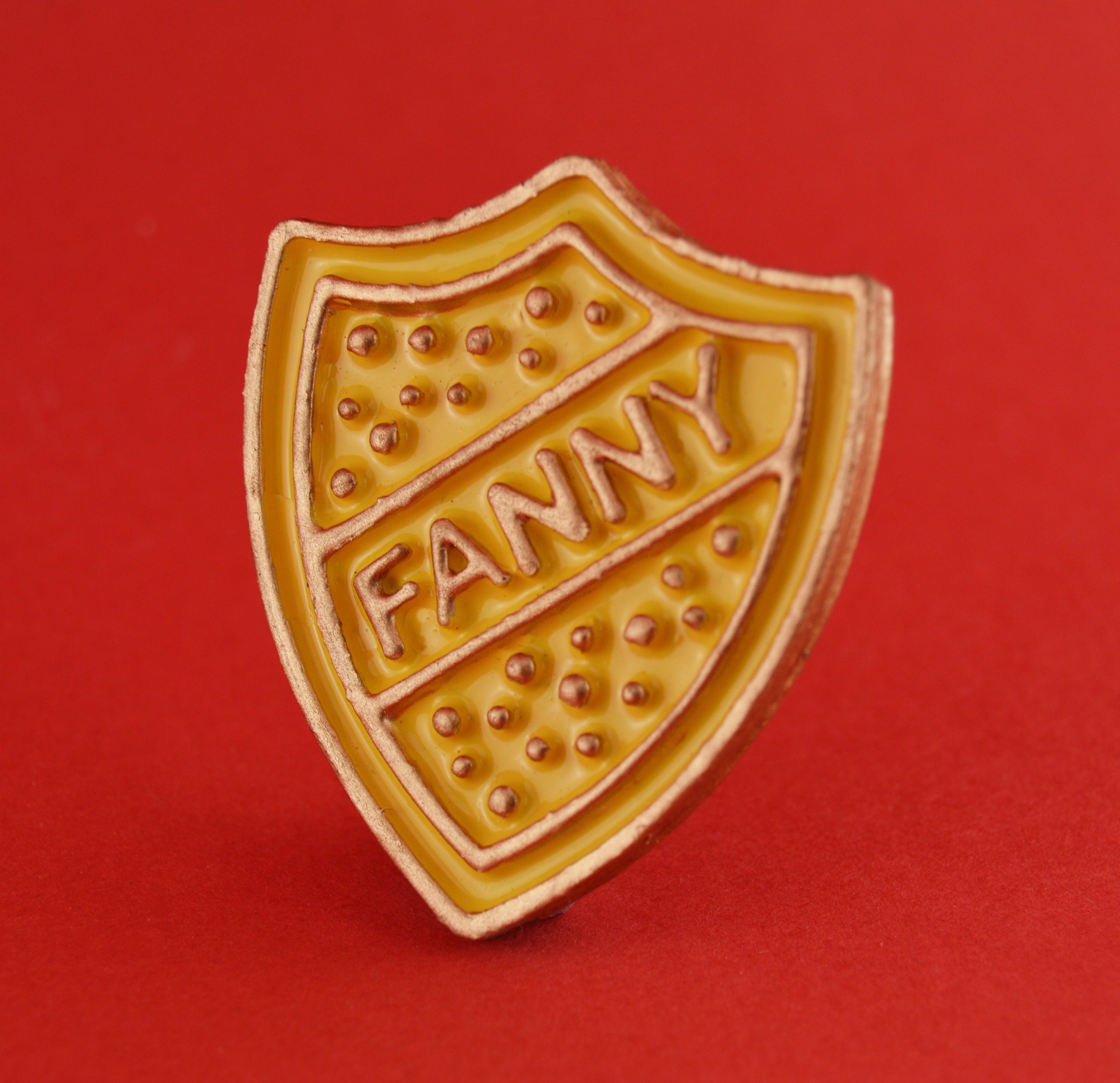 Fanny Badge Hand Painted Etsy
