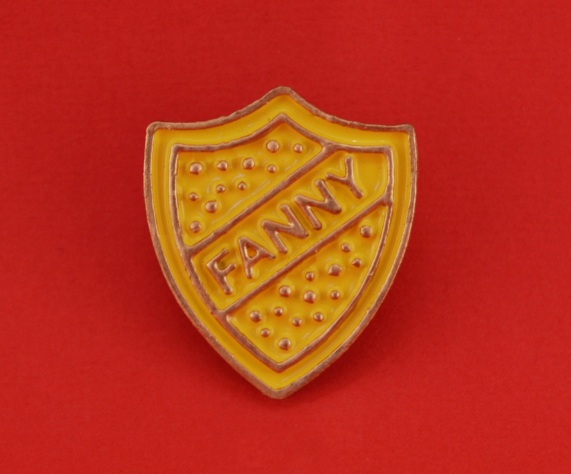 Fanny Badge Hand Painted Etsy