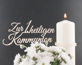 Zur 1. heiligen Kommunion Erstkommunion Tortentopper Caketopper Tortenstecker Cake Topper