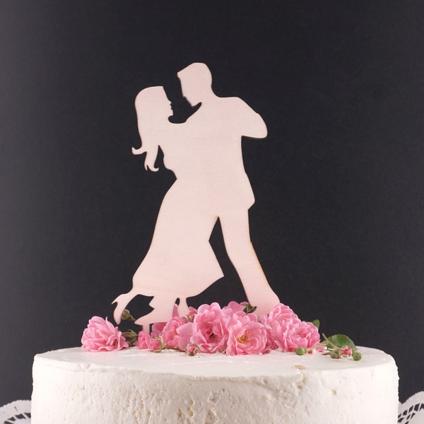 Caketopper "Tanzpaar" - Hochzeit, Tortendeko, Tortenfigur, Tortentopper, Topper, Tortenfigur, Hochzeitstorte