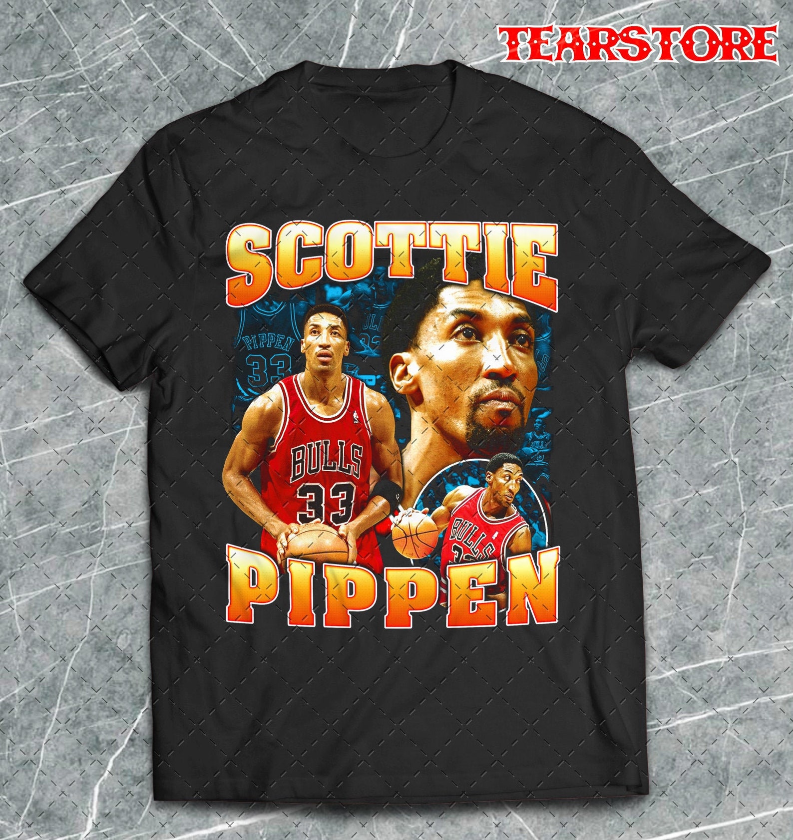 Scottie Pippen Shirt Scottie Pippen retro vintage Tee Best | Etsy