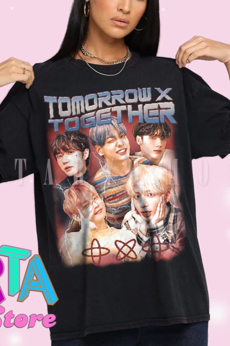 TXT K-Pop Shirt TXT Kpop Rock Tee Txt Logo Tshirt TXT | Etsy
