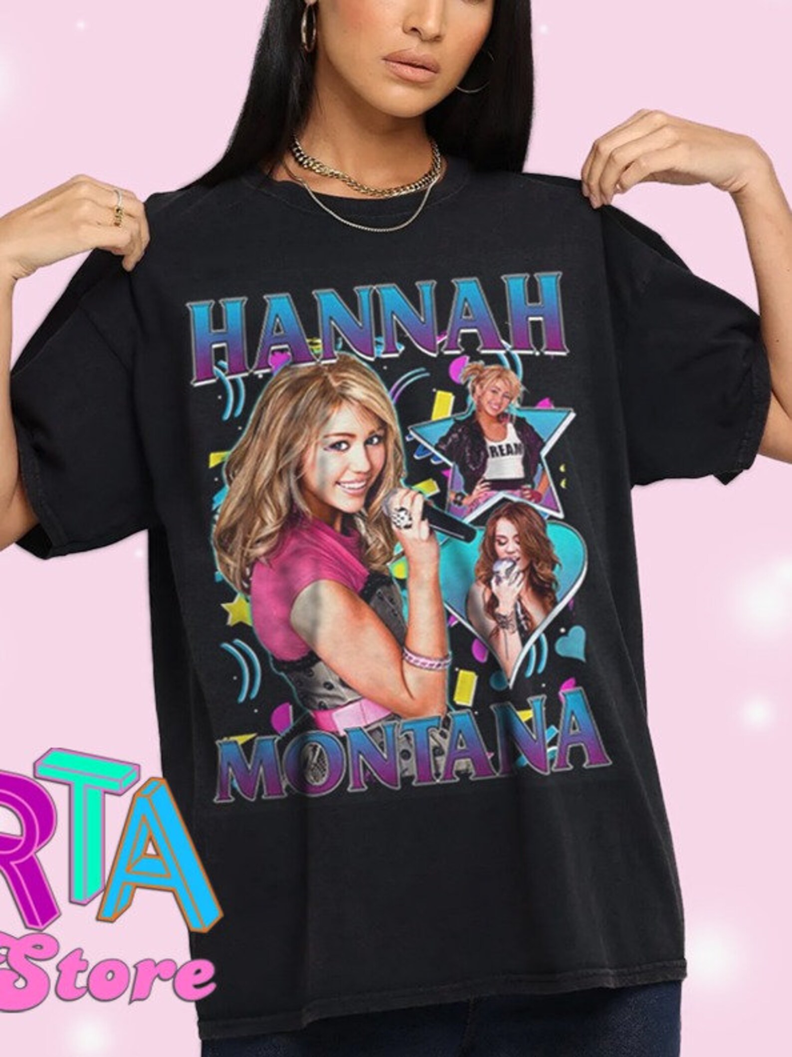 Hannah Montana Miley Cyrus Rap Hip Hop Bootleg Homage 90s | Etsy