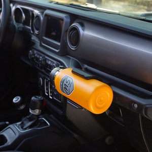 For Yeti and Hydro Flask JL/JT Passenger Grab Handle Water Bottle Mount For 2018-2023 Jeep Wrangler