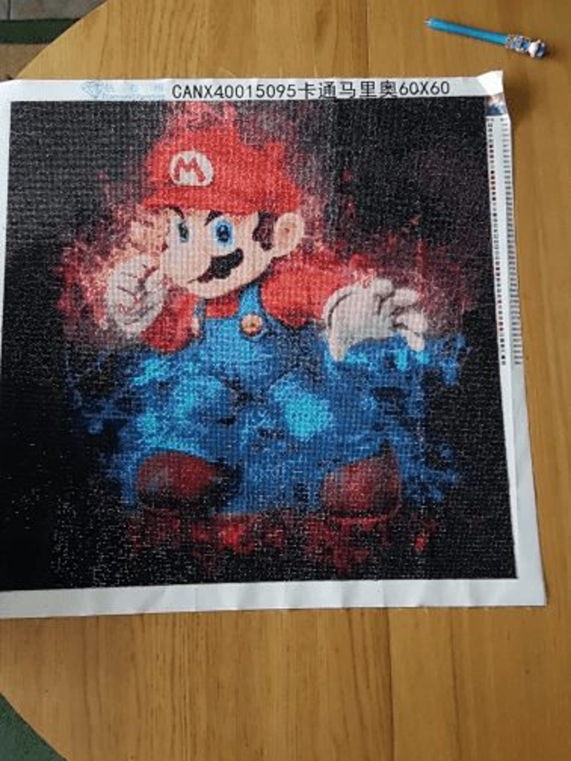 Super Mario 5D Diamond Painting Art Kit Full Square Round Etsy