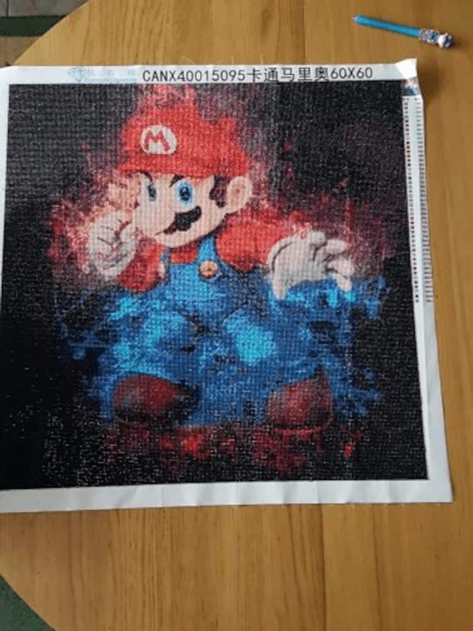 5D DIY Super Mario Diamant Kunst Malerei Kit voller Platz Etsy