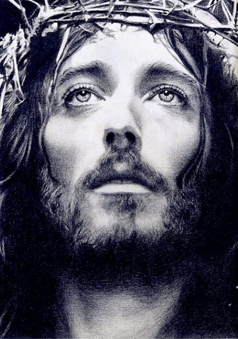 5D DIY Jesus Portrait Diamond Art Painting Kit Full Square Etsy