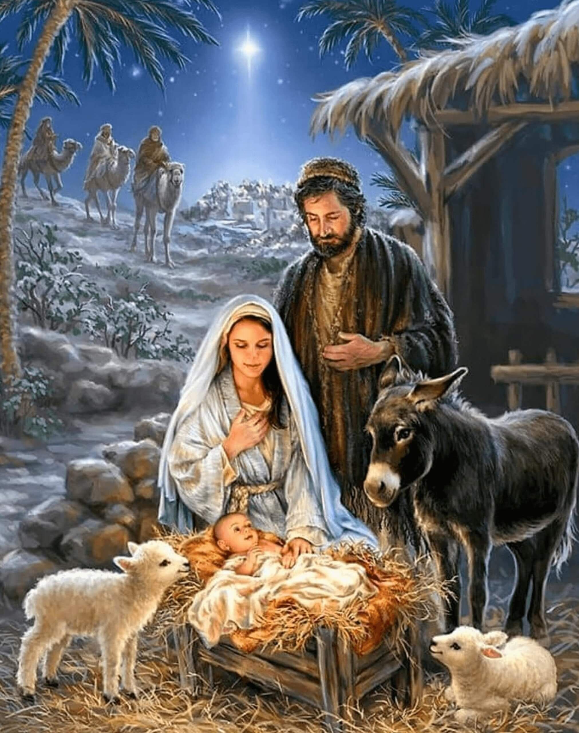 Jesus Christus wurde weihnachten geboren 5D Diamant Malerei Etsy
