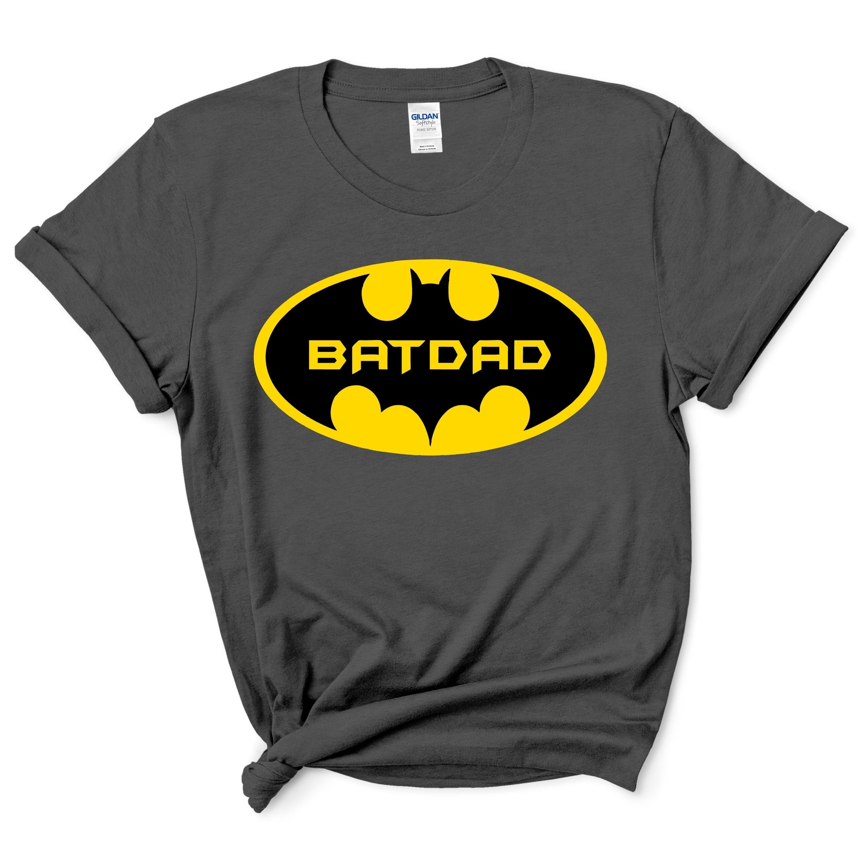 Discover Bat Dad Logo T-Shirt, Super Daddy Tee, Funny Superhero Gift Shirt