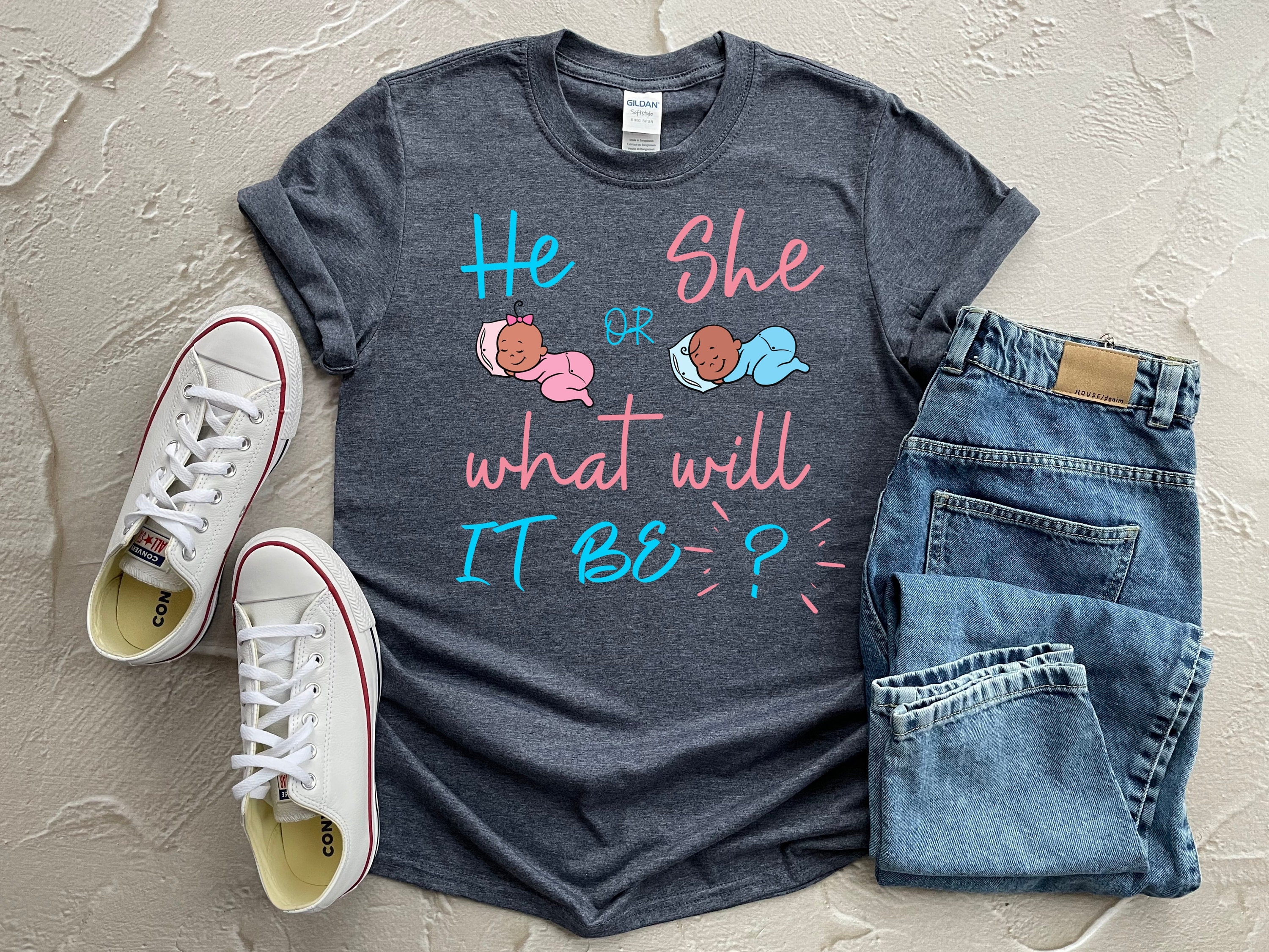 Gender reveal shirts - drophp