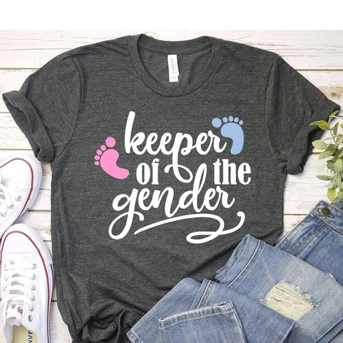 Keeper of the Gender Shirt Gender Reveal T-shirt Family - Etsy