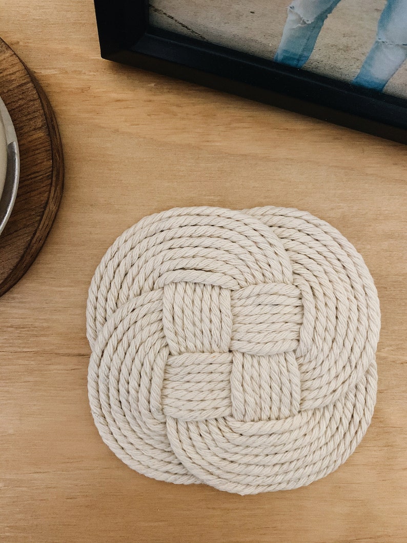 Knotted Macrame Coaster