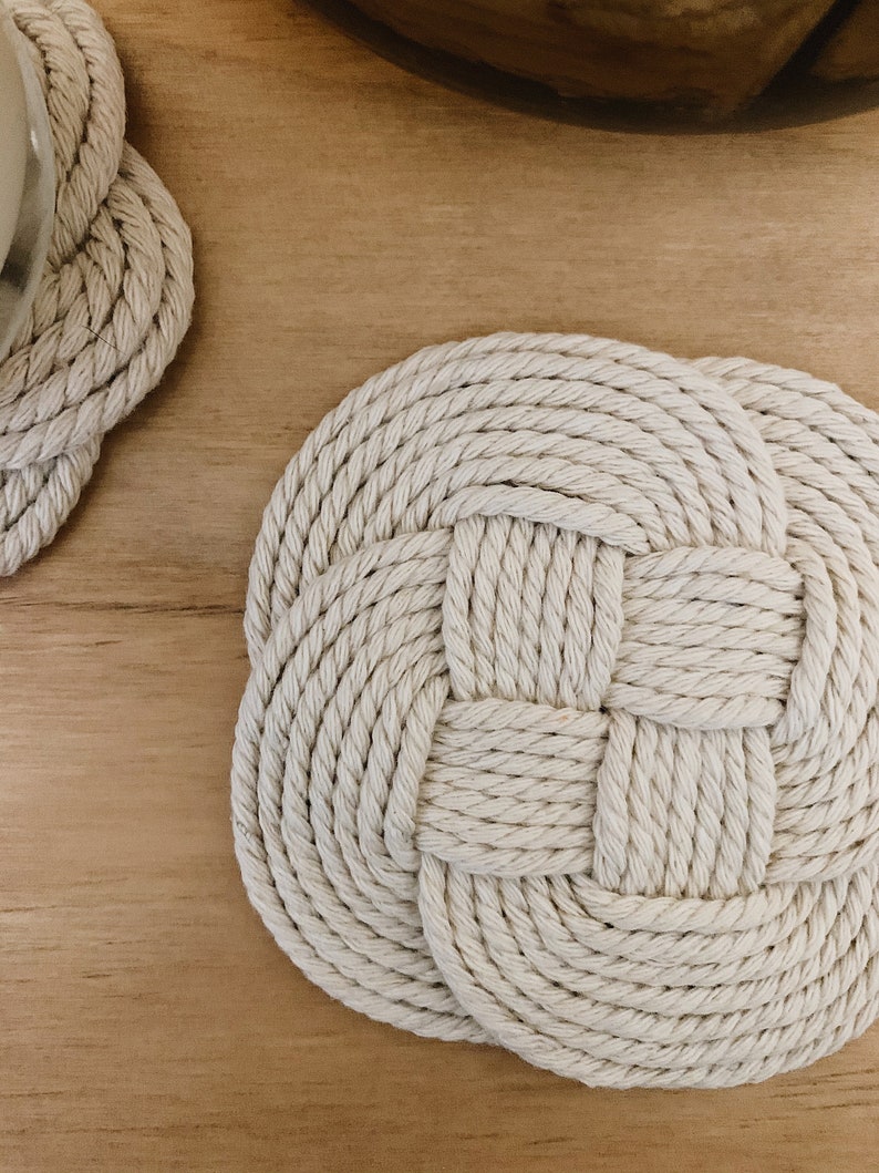 Knotted Macrame Coaster