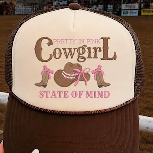 Pretty In Pink Cowgirl Machine Embroidery Design, Western Bow & Boot Pattern, Coquette Cowboy Hat Embroidery File, Instant Download