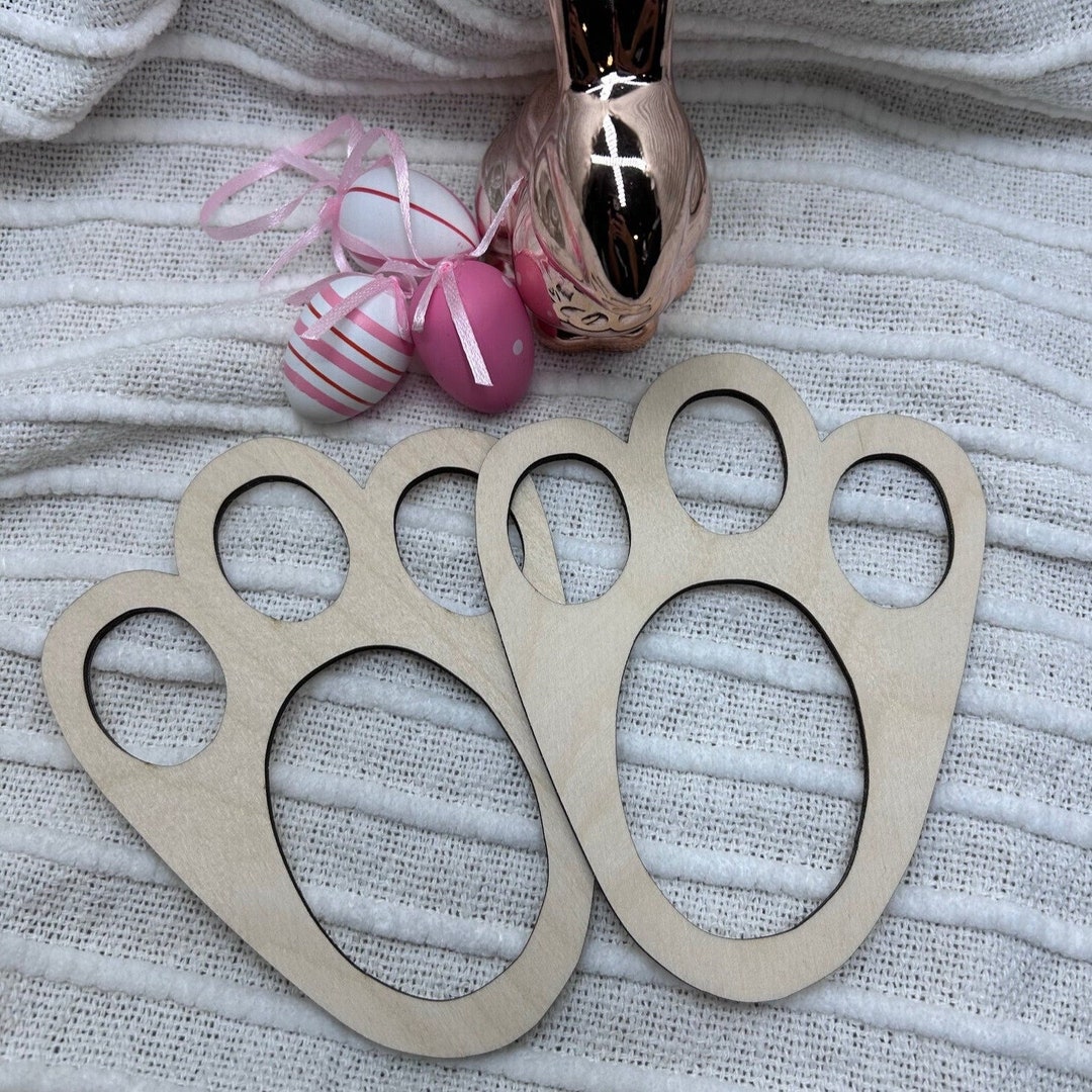 BUNNY FOOTPRINT STENCIL, Easter Bunny, Easter, Easter Stencil, Easter ...