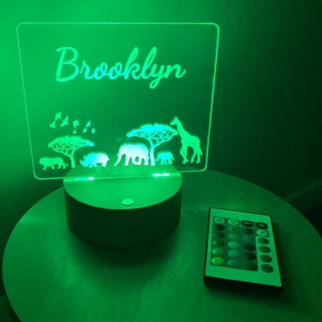 CUSTOMISED NIGHT LIGHT Night Light Made to Order, Nursery Lamp, Custom
