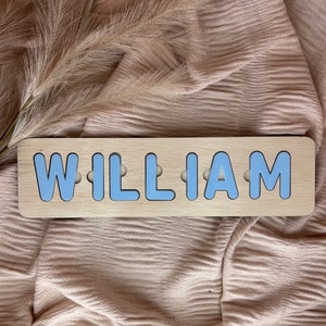 PUZZLE DE NOMBRES PERSONALIZADO, regalo infantil, idea de regalo, personalizado, rompecabezas para niños, reconocimiento de nombres, educativo