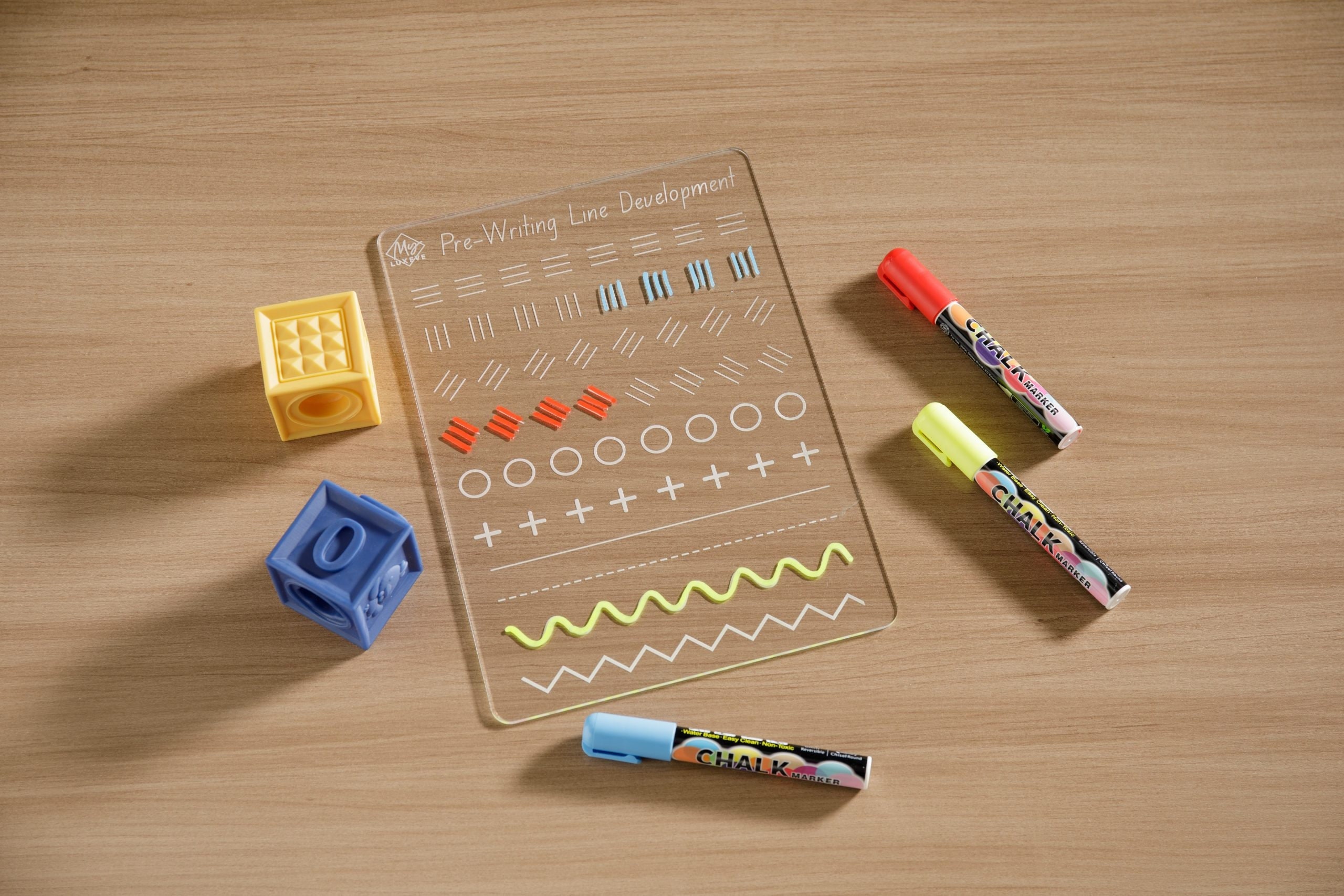 PRE WRITING LINE Development Board, Kids Learning Board, Tracing Boards ...