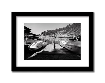 WALL ART Boats Spain, Surf Art Photography, Fine Art Print, Wall Art
