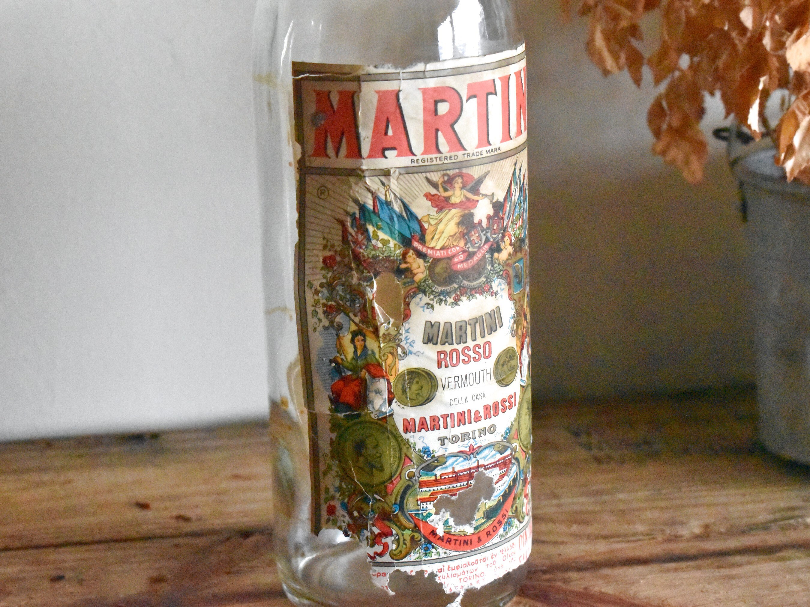 Martini Rosso 60s Martini Bottle Vintage Vermouth Bottle Etsy UK