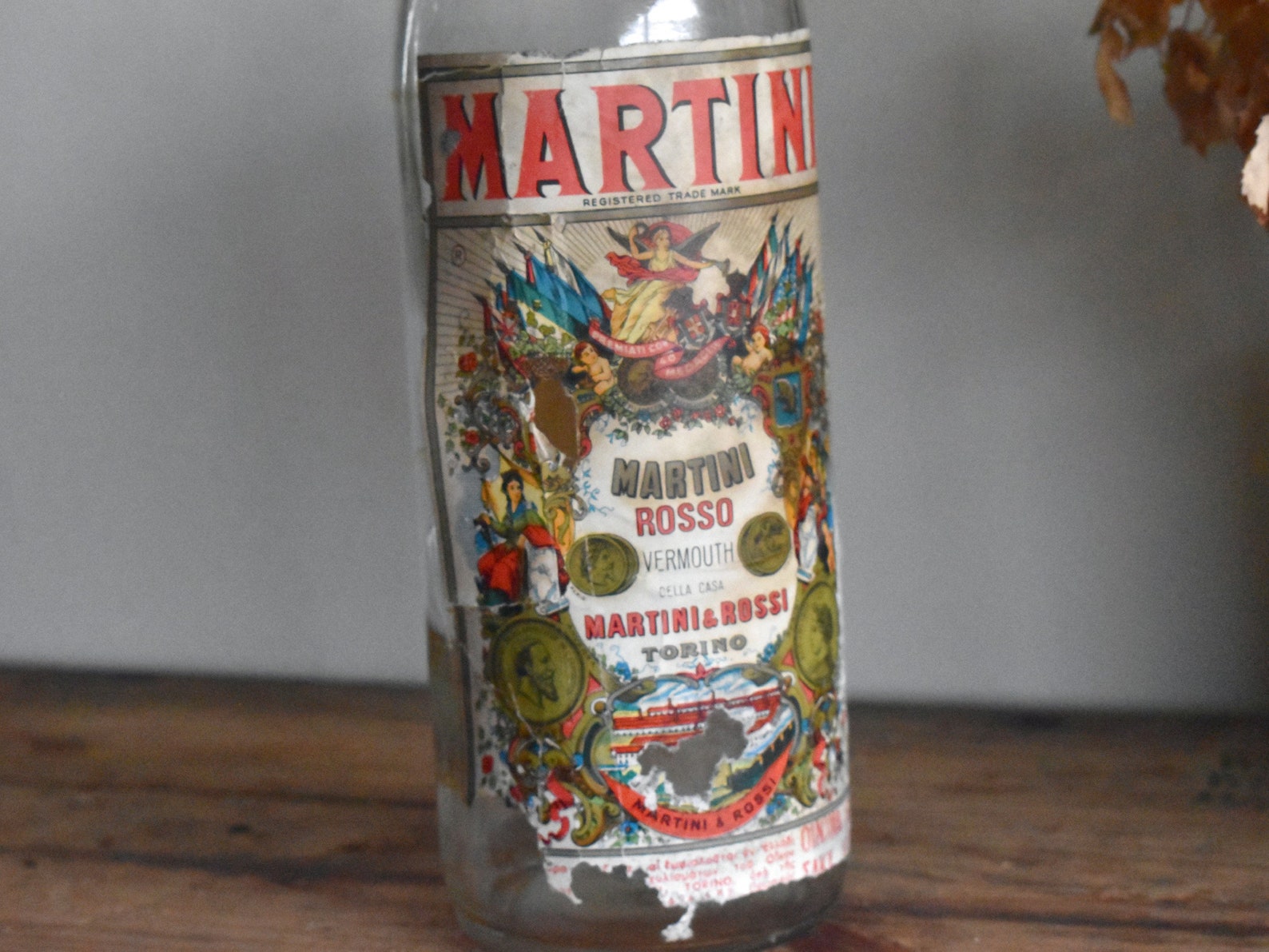 Martini Rosso 60s Martini Bottle Vintage Vermouth Bottle Etsy UK