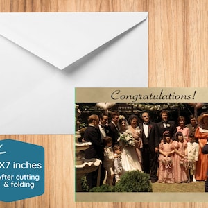 Cartão de casamento do padrinho - cartão para impressão, cartão para download instantâneo, PDF 5x7