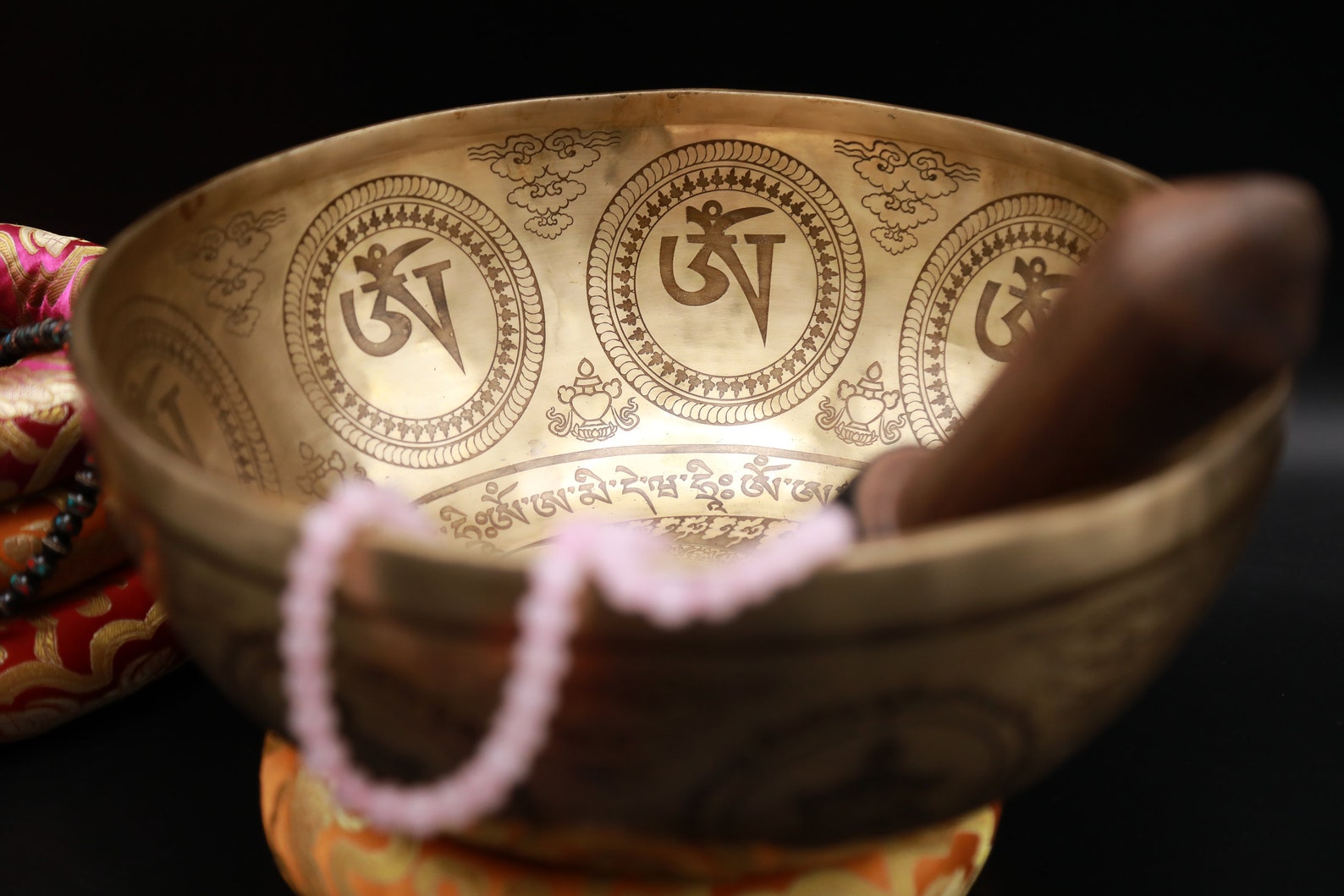 12 Inch Buddha Singing Bowl Tibetan Mantra Singing Bowl Etsy